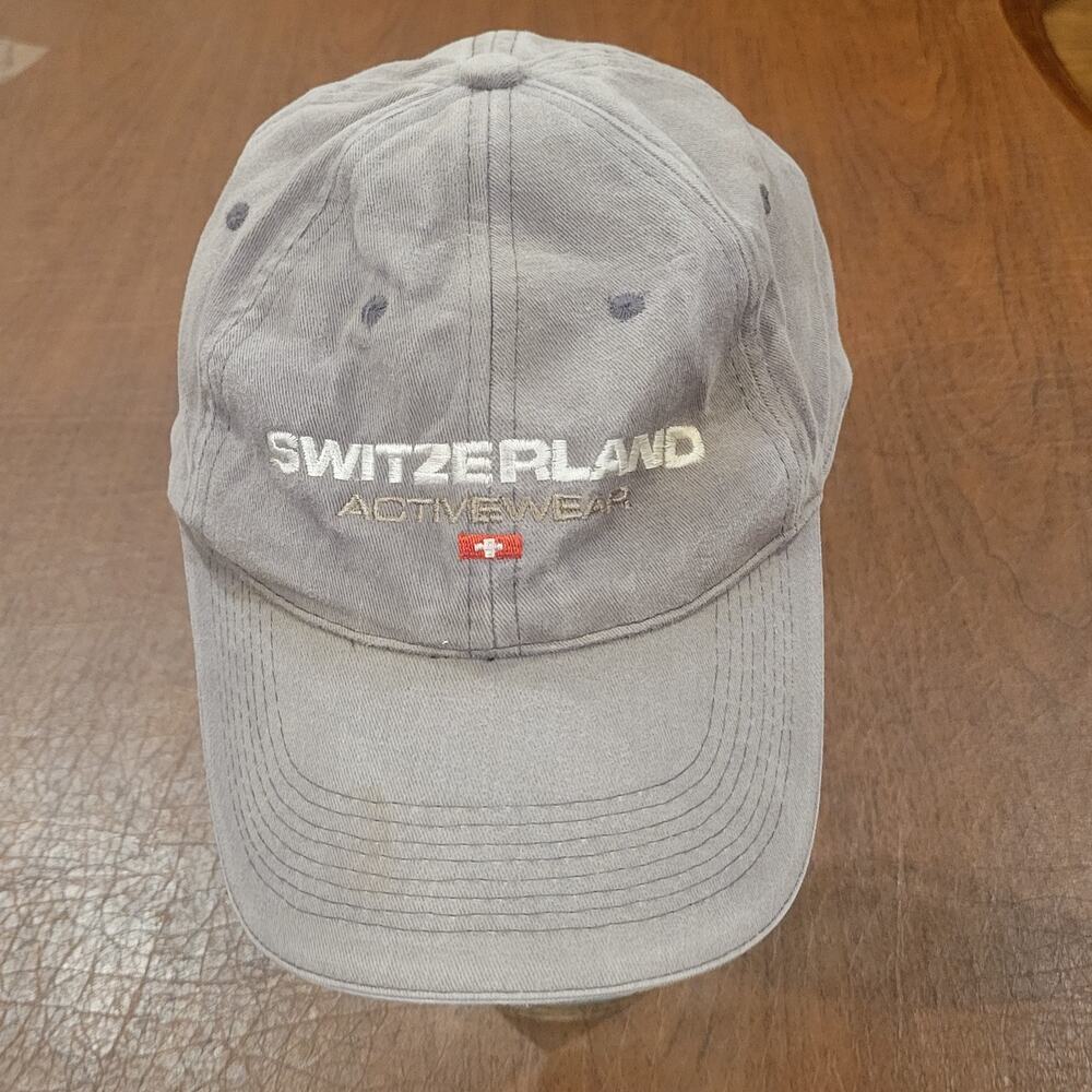 Switzerland Active wear Gray denim Hat Embroidered logo Size adjustable